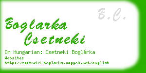 boglarka csetneki business card